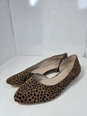 Isaac Mizrahi New York Slip-On Soft Brown Leopard Print Flats